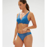 Soutien-gorge décolleté carré en spacer 3D KARMA Bleu Myosotis