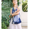 Top en viscose tissée effet lin