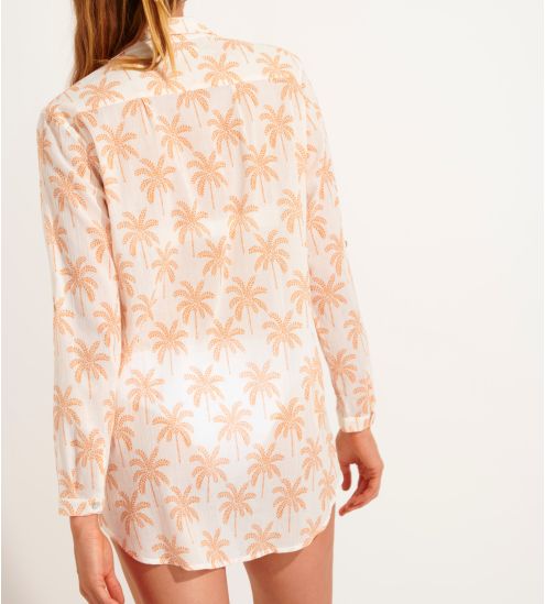 CHEMISE MANCHES LONGUES FEMME GARY BEACHPARTY ABRICOT