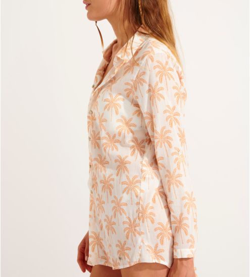 CHEMISE MANCHES LONGUES FEMME GARY BEACHPARTY ABRICOT