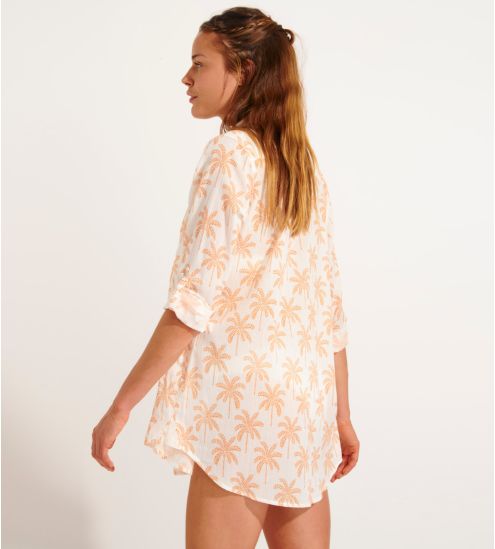 CHEMISE MANCHES LONGUES FEMME GARY BEACHPARTY ABRICOT