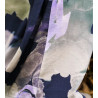 Pantalon en viscose effet lin imprimé