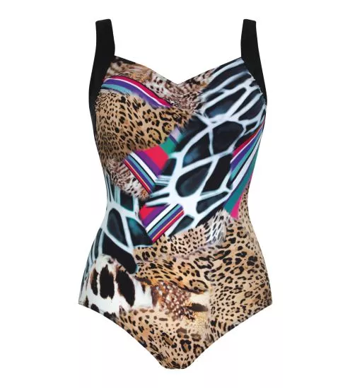 Maillot de bain 1 piece imprimé animalier