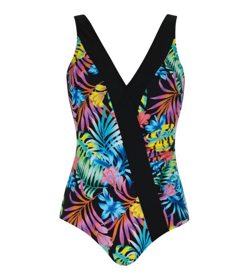 Maillot de bain 1P femme Shape imprimé tropcial