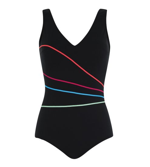 Maillot de bain une piece nageur femme Multicolore