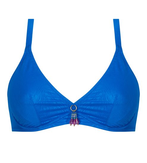 Haut de maillot de bain triangle La Muse des Vagues Bleu Cobalt