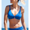 Haut de maillot de bain triangle La Muse des Vagues Bleu Cobalt