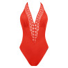 Maillot de bain nageur séduction AJOURAGE COUTURE Orange Couture