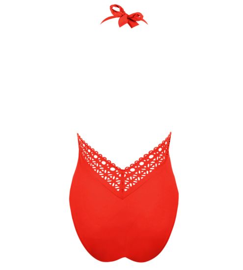 Maillot de bain nageur séduction AJOURAGE COUTURE Orange Couture