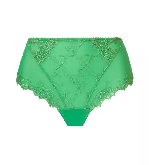 Slip taille haute Dressing Floral Emeraude
