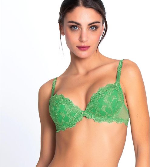 Soutien-gorge coques Dressing Floral Emeraude