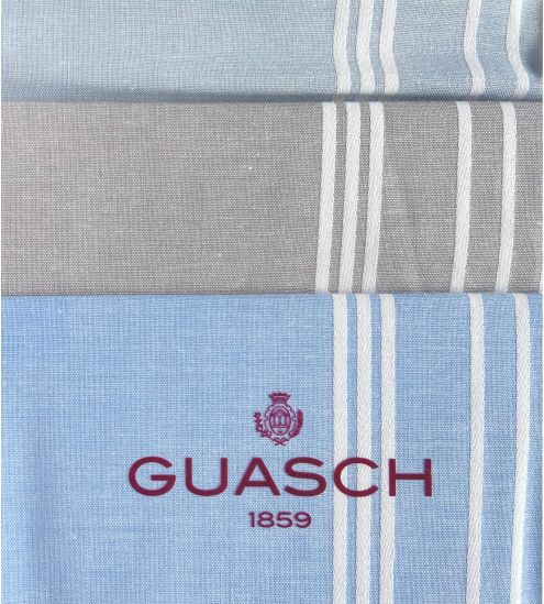 Lot de 3 mouchoirs en coton pour homme