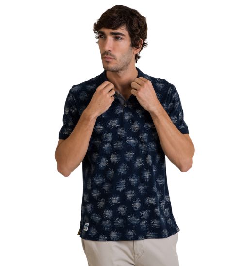Polo manches courtes homme Bleu Marine