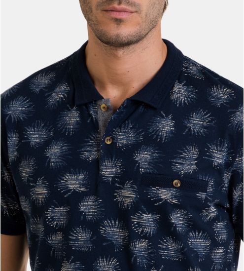 Polo manches courtes homme Bleu Marine