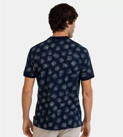 Kurzarm Polo Mann Marineblau