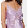 Nuisette en satin et dentelle Rio Lila