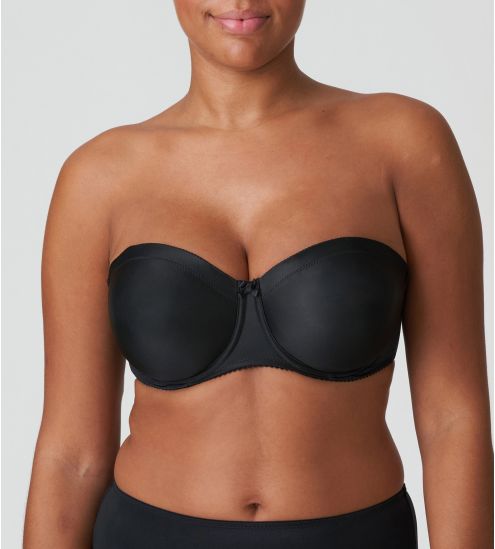 Soutien-gorge bandeau Satin Noir