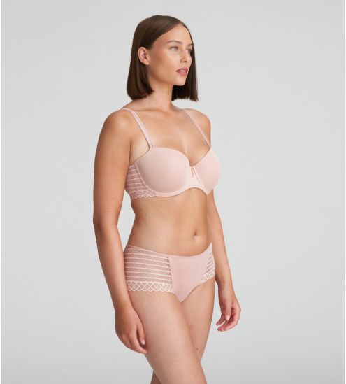 Shorty en dentelle East End Powder Rose