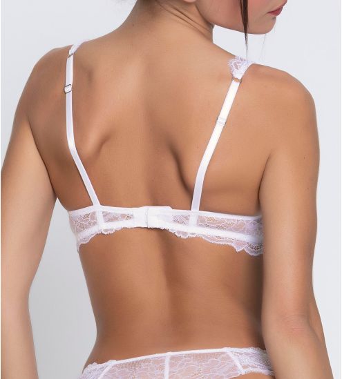 Soutien gorge Glam Sublime en Dentelle Blanc