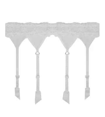 Porte jarretelle Sublime en Dentelle Blanc