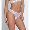 Tanga Sublime en Dentelle Blanc