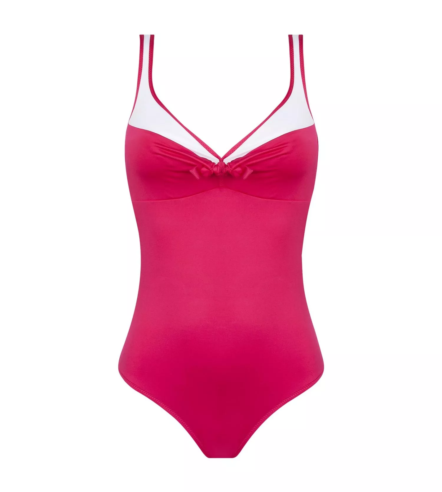Maillot 1 pièce nageur maintien La Skippeuse Fuchsia