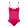 Maillot 1 pièce nageur maintien La Skippeuse Fuchsia