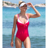 Maillot 1 pièce nageur maintien La Skippeuse Fuchsia