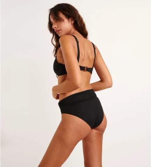 Bas de maillot de bain taille haute Maeva Celebes Noir