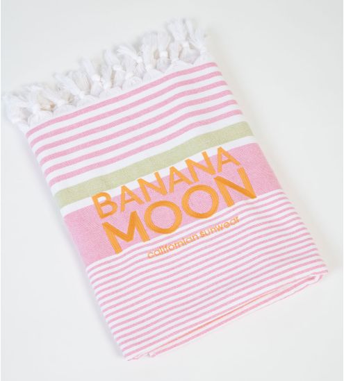 Serviette de plage a rayures orange