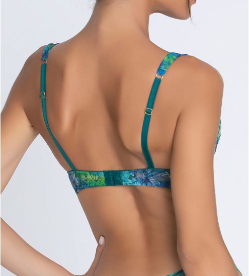 Soutien-gorge corbeille Grace Aquatique Floral Aqua