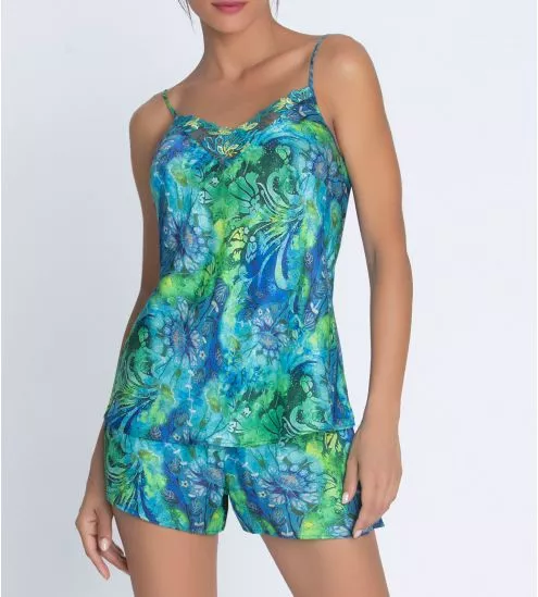 Caraco Grace Aquatique Floral Aqua