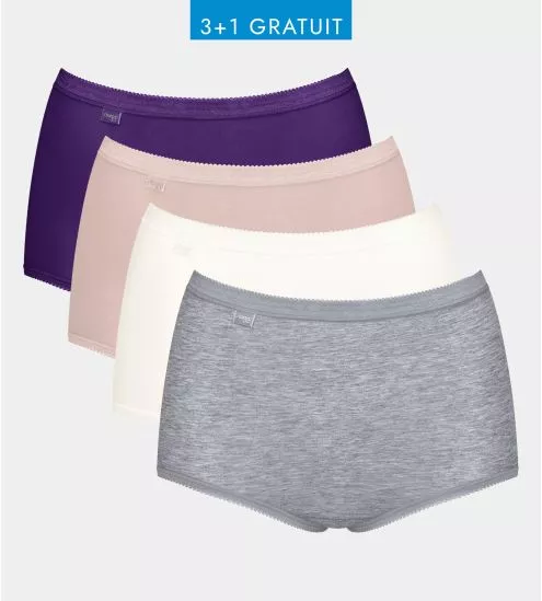 SLOGGI BASIC+ MAXI LOT DE 4 MULTICOLORE
