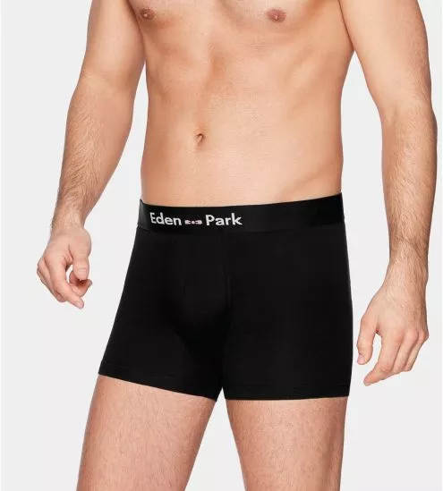 Boxer homme uni Noir