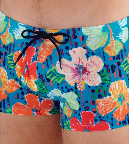 Boxer de bain Dino imprimé Bleu Turquoise Print