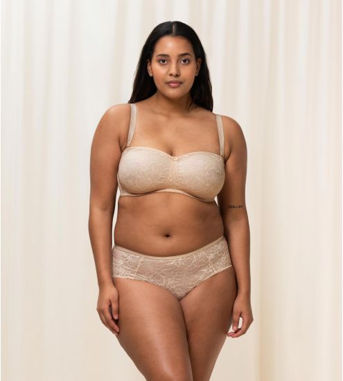 Soutien-gorge bandeau grande taille 6720 Creamy Dream