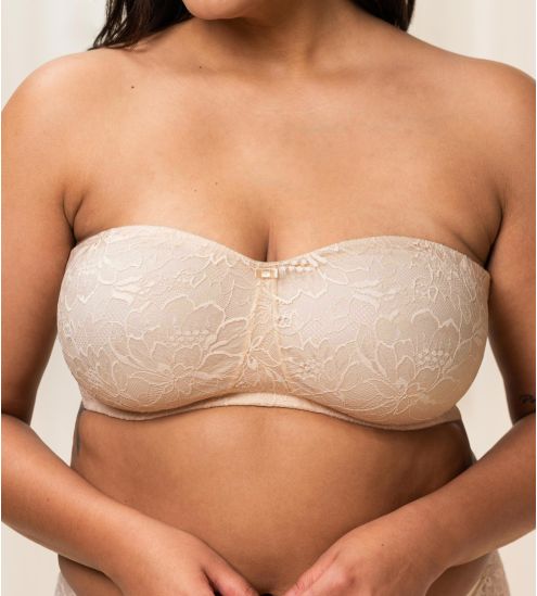 Soutien-gorge bandeau grande taille 6720 Creamy Dream