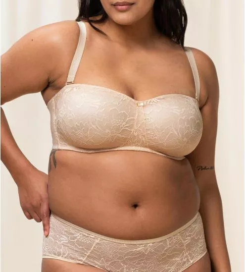 Soutien-gorge bandeau grande taille Amourette Charm Creamy Dream