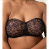 Soutien-gorge bandeau grande taille 04 NOIR
