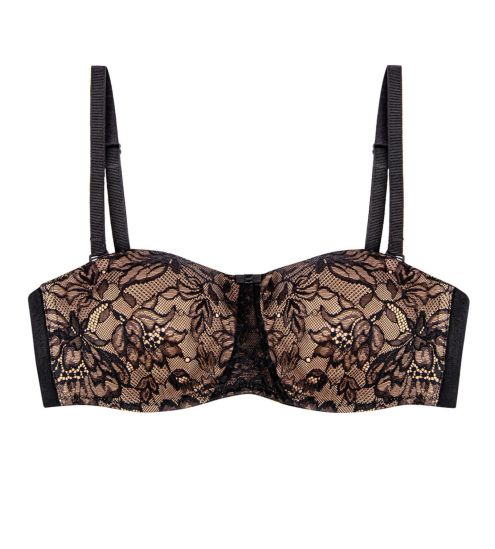 Soutien-gorge bandeau grande taille 04 NOIR