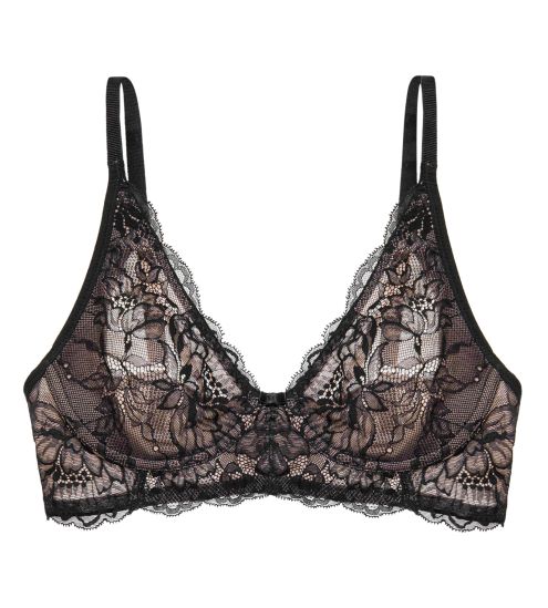 Soutien-gorge sans armatures Charm 04 NOIR