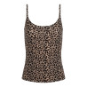 Top bretelles Softstretch Leopard Nude