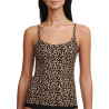 Top bretelles Softstretch Leopard Nude
