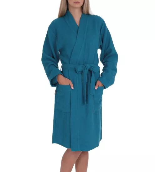 Kimono mixte Super Soft Piqué Petrol