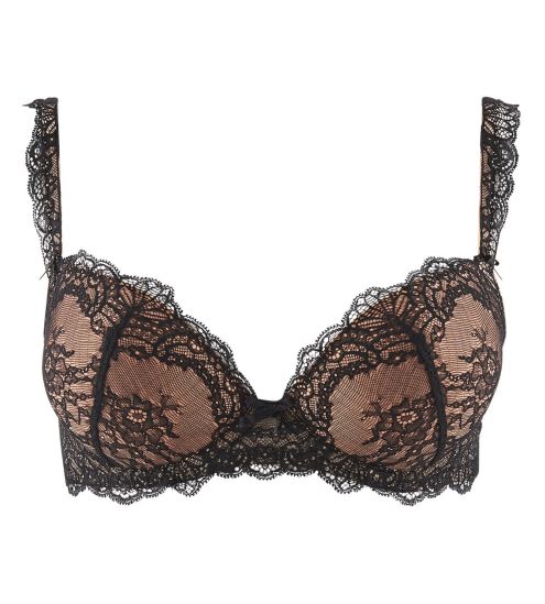 Soutien-gorge push-up plunge NOIR