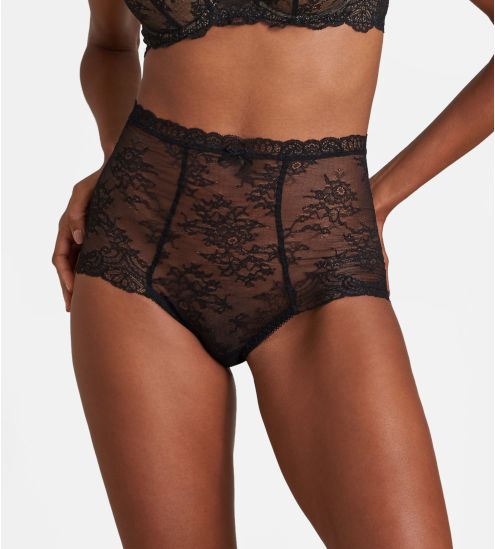 High dance panties of black...
