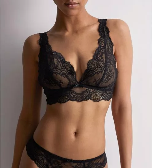 Soutien gorge triangle bralette Danse des Sens Noir