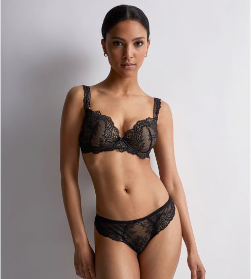 Soutien-gorge push-up plunge NOIR