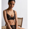 Soutien-gorge push-up plunge NOIR