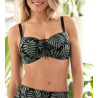 Soutien gorge coques light Jungle du Soir Vert Minuit
